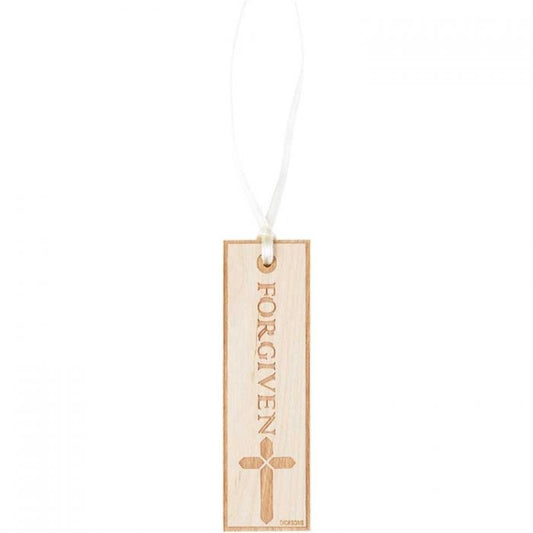 DIC BKMW-7004 BOOKMARK WOOD CROSS FORGIVEN