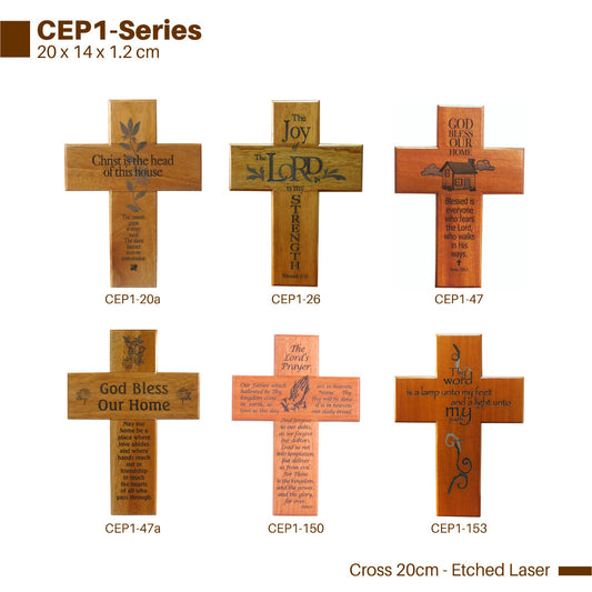 SH CEP1-06WALL CROSS 20CM THE LORD IS MY SHEP