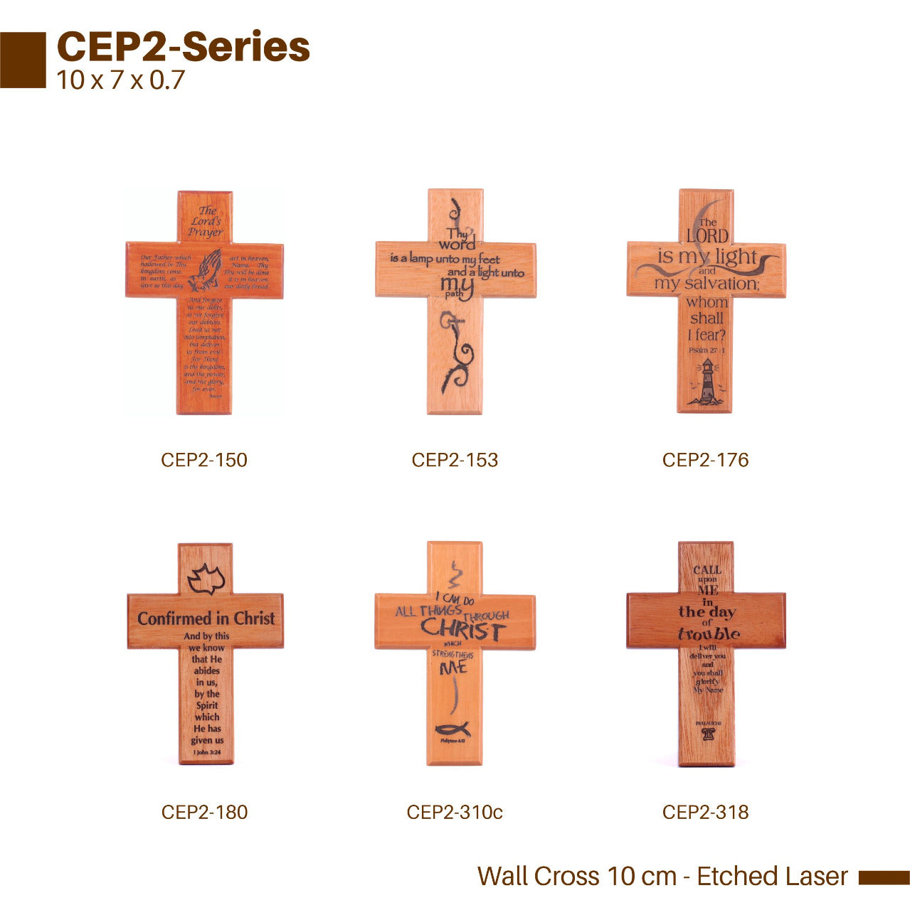 SH CEP2-148 WALL CROSS 10CM FOR I KNOW