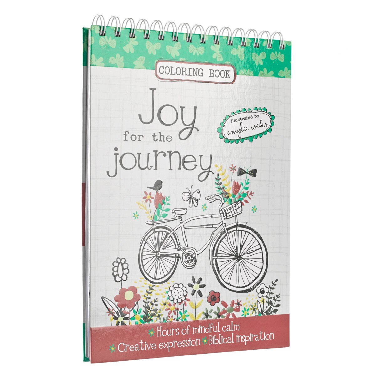 CAG CLR008 COLORING  BOOK  WIREBOUND  JOY  FOR  THE JOURNEY