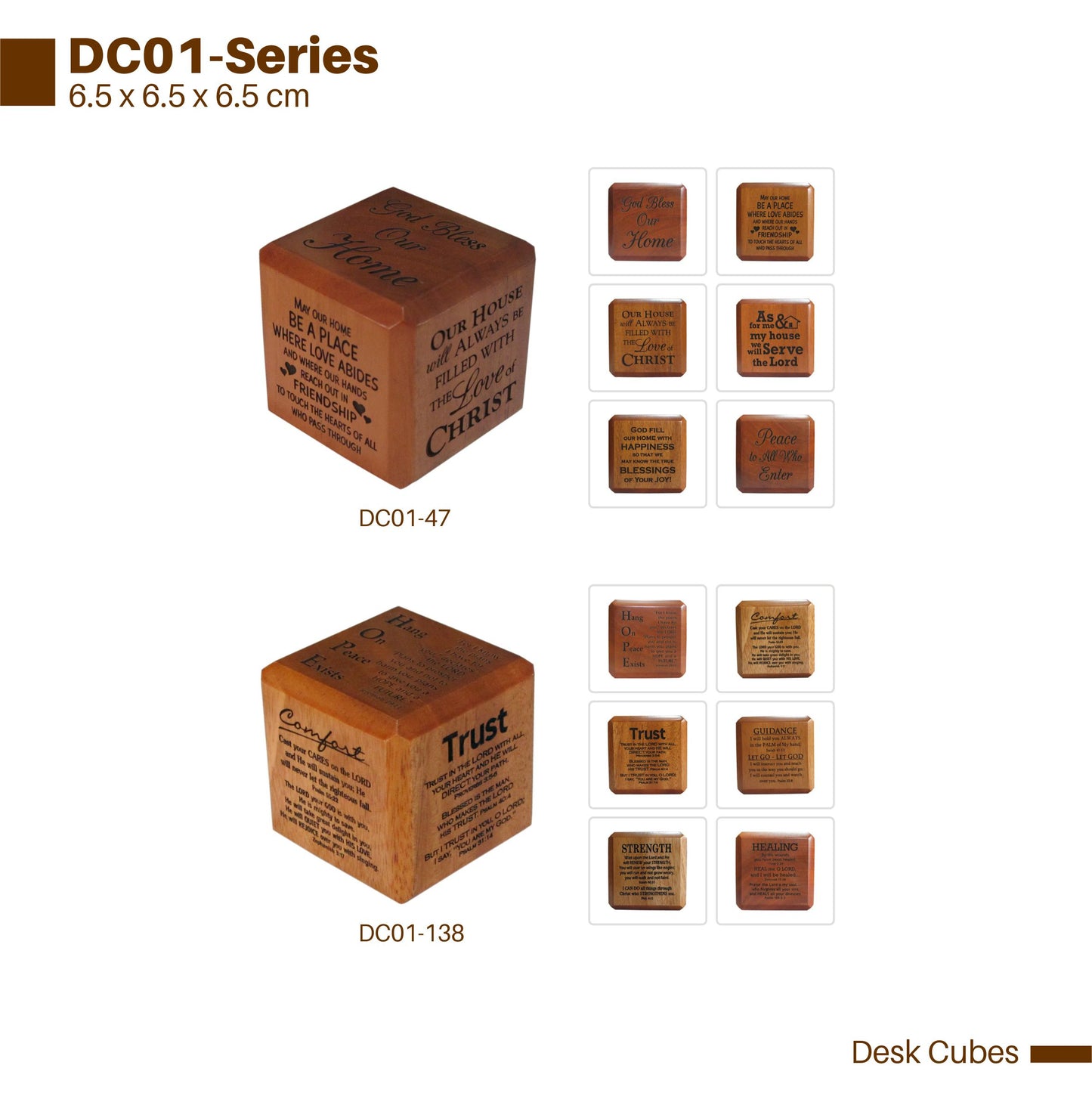SH DC01-184 TABLE TOP CUBE SERENITY IN PRAYER