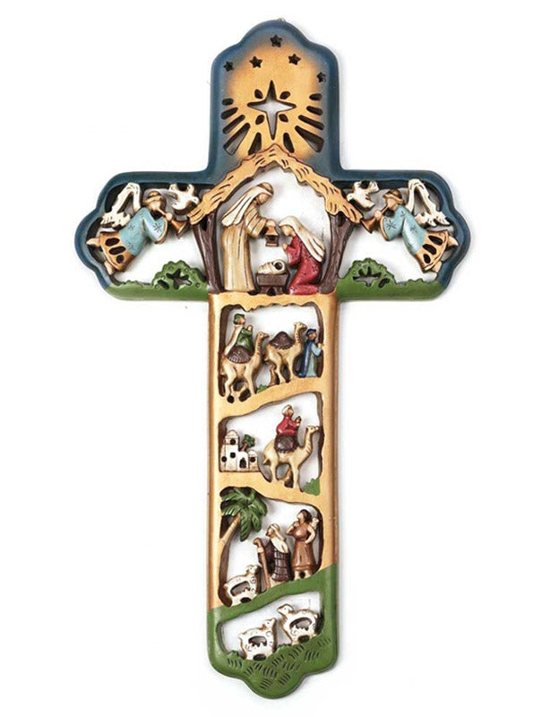 CHCWR 302 WALL NATIVITY CROSS