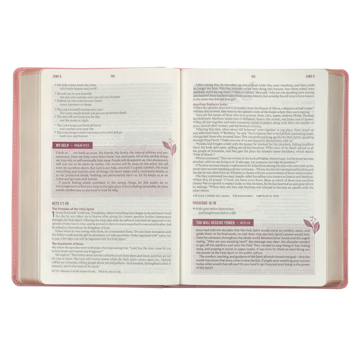 CAG DVB005 DEVOTIONAL  BIBLE  NLT  FOR  WOMEN  FAUX LEATHER, PINK
