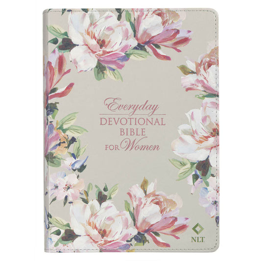 CAG DVB006 DEVOTIONAL  BIBLE  NLT  FOR  WOMEN  FAUX LEATHER, FLORAL