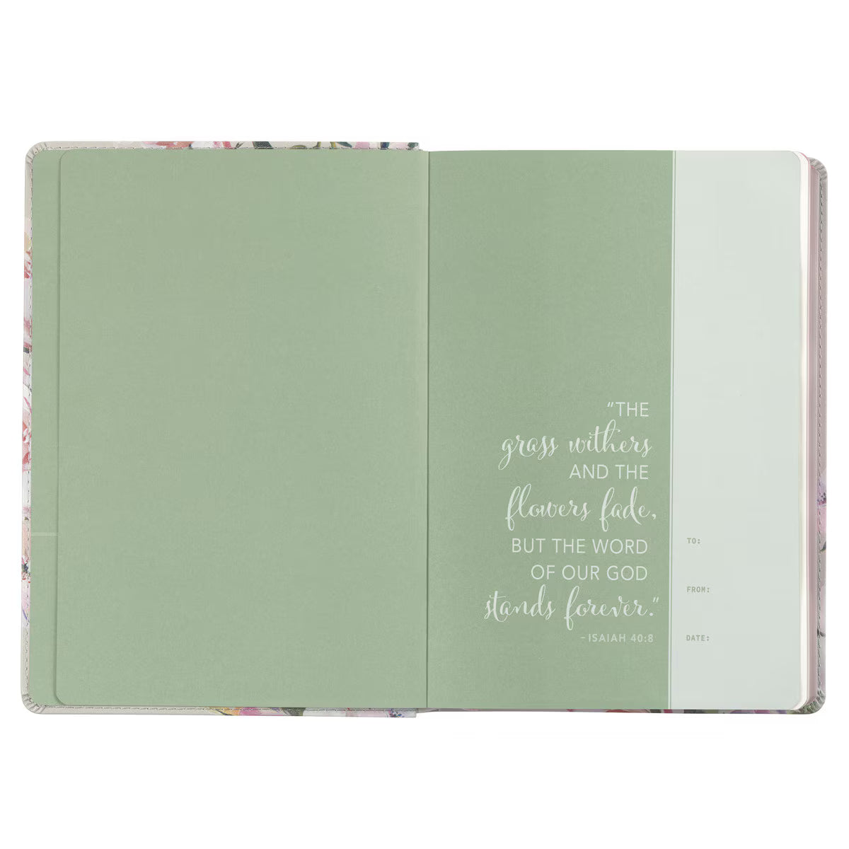 CAG DVB006 DEVOTIONAL  BIBLE  NLT  FOR  WOMEN  FAUX LEATHER, FLORAL