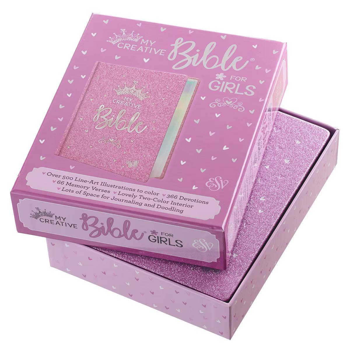 CAG ESV002 ESV  MY  CREATIVE  BIBLE  FOR  GIRLS  FAUX LEATHER HC, PURPLE GLITTER