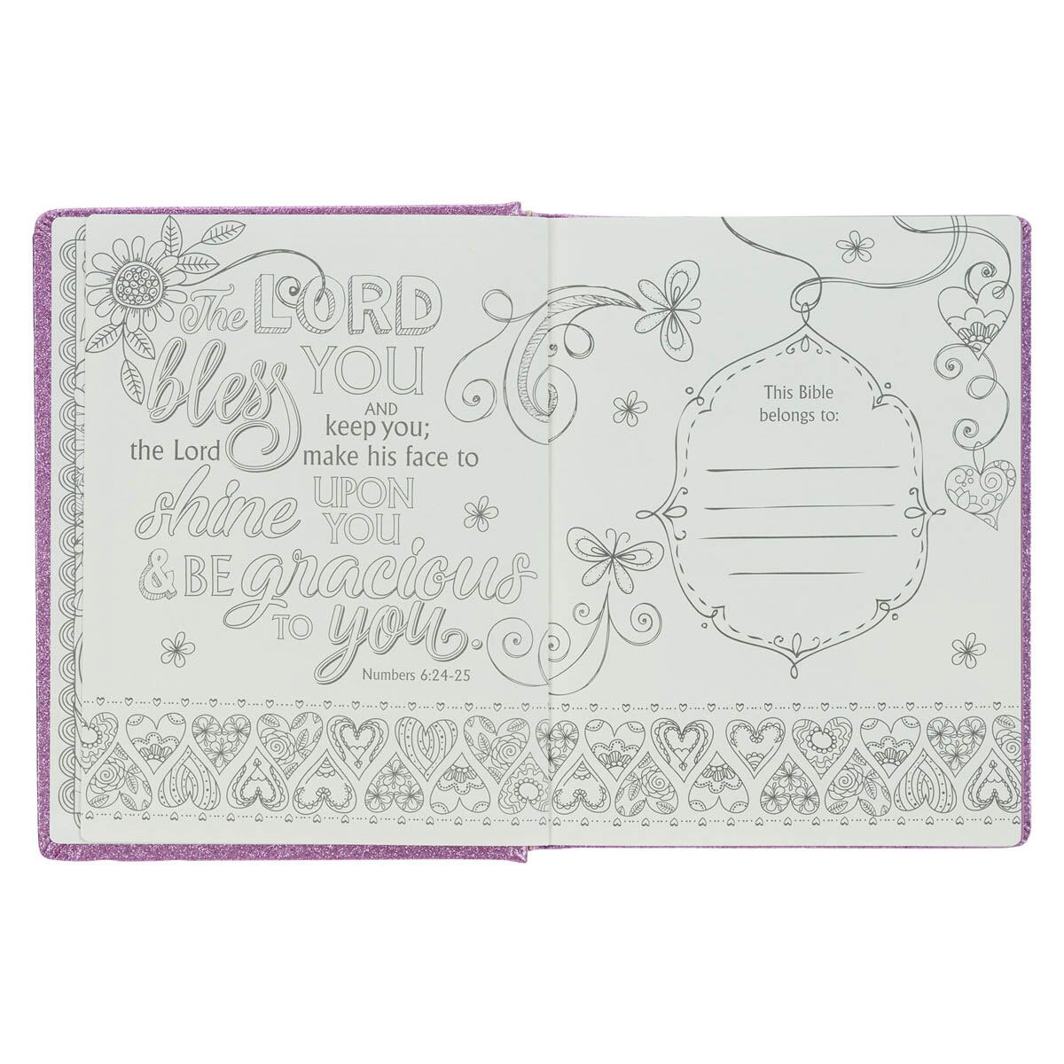 CAG ESV002 ESV  MY  CREATIVE  BIBLE  FOR  GIRLS  FAUX LEATHER HC, PURPLE GLITTER