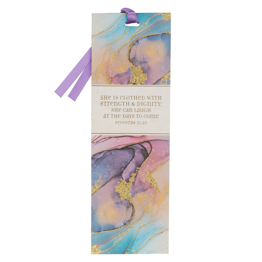 CAG FBM010 BOOKMARK PURPLE MARBLE STRENGTH & DIGN