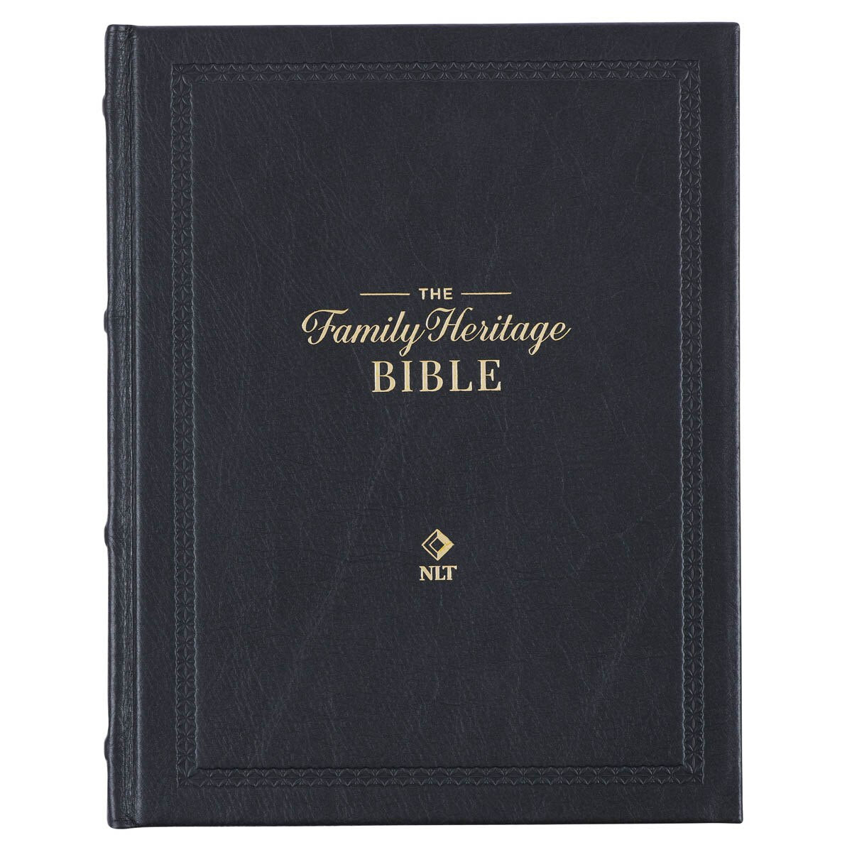 CAG FHB001 NLT, THE FAMILY HERITAGE BIBLE FULL GRAIN LEATHER HARDCOVER, BLACK