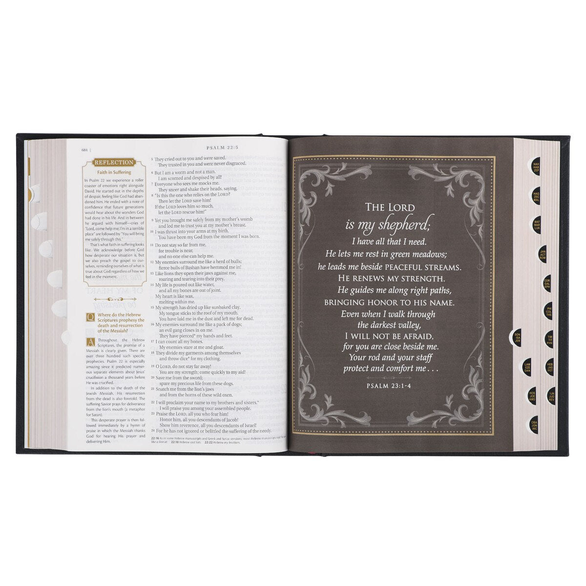 CAG FHB001 NLT, THE FAMILY HERITAGE BIBLE FULL GRAIN LEATHER HARDCOVER, BLACK
