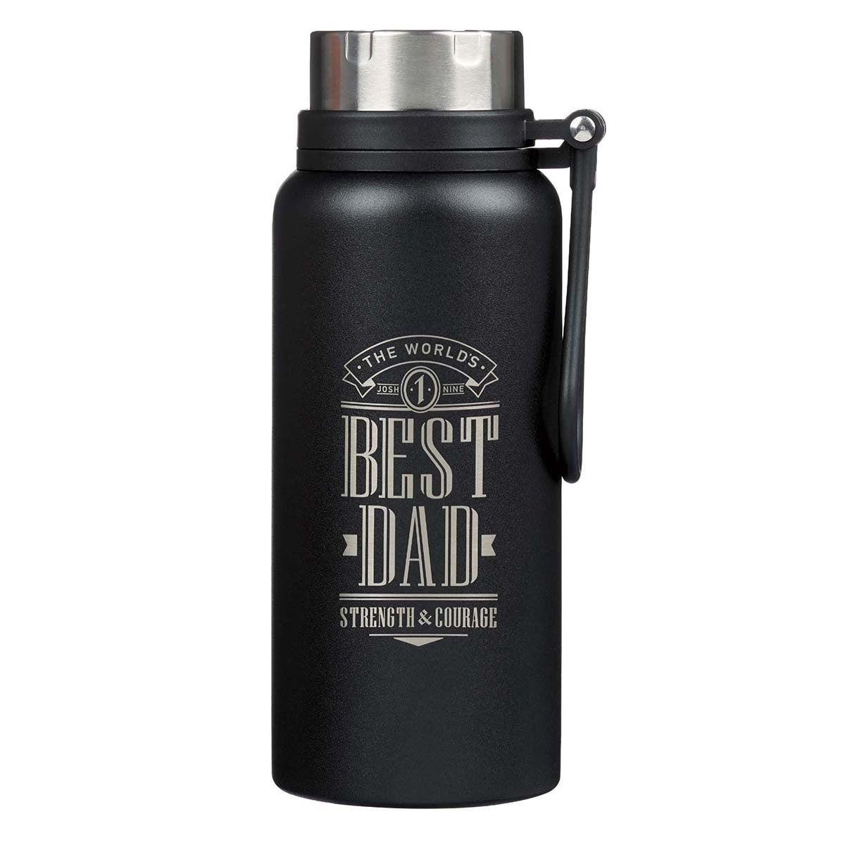 CAG FLS057 WATER BOTTLE SS DW LG BLACK BEST DAD
