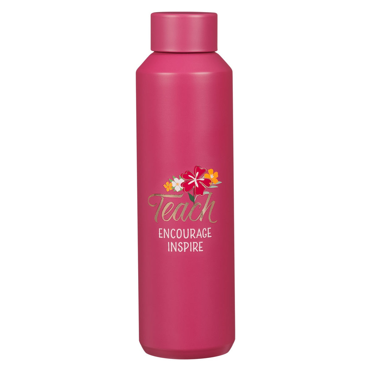 CAG FLS107 /VVATER BOTTLE SS TEACH ENCOURAGE INSPIR