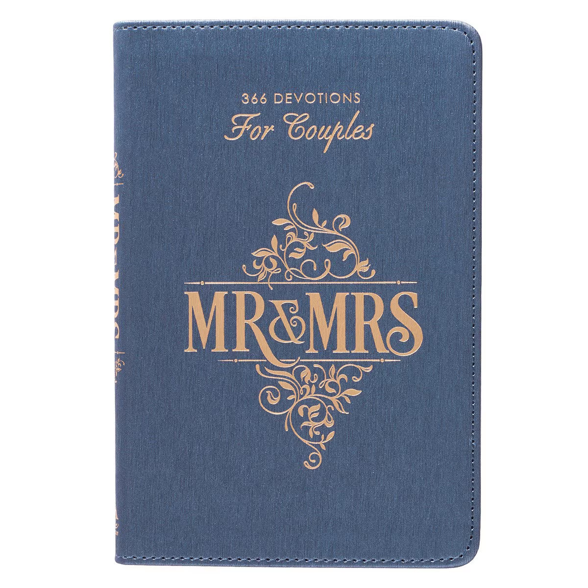CAG GB105 DEVOTIONAL  FOR  MR.  &  MRS.  BLUE  FAUX LEATHER