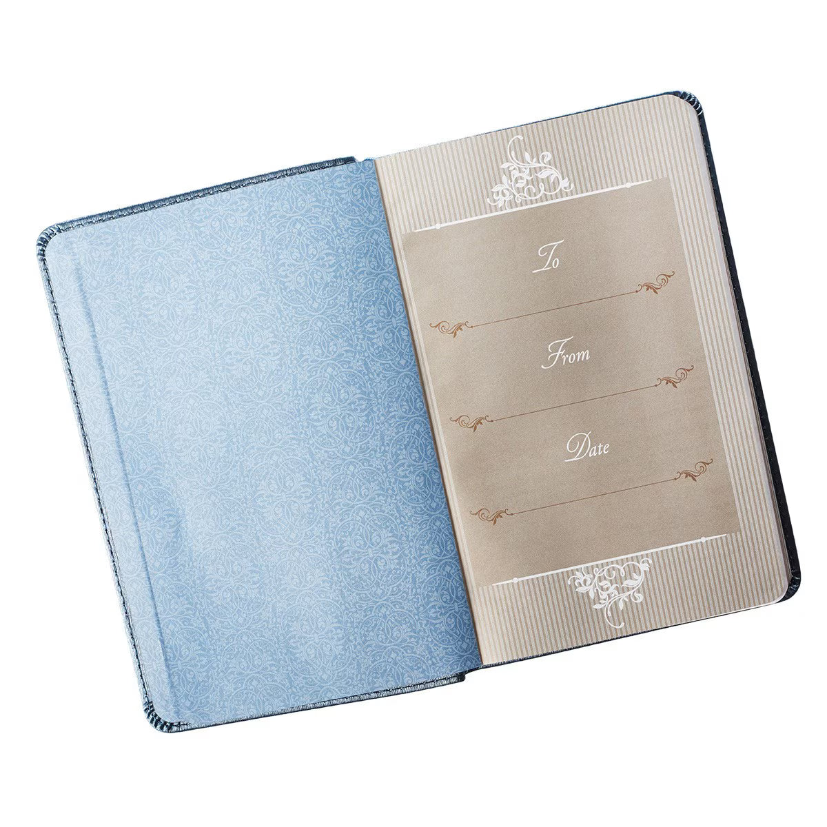 CAG GB105 DEVOTIONAL  FOR  MR.  &  MRS.  BLUE  FAUX LEATHER