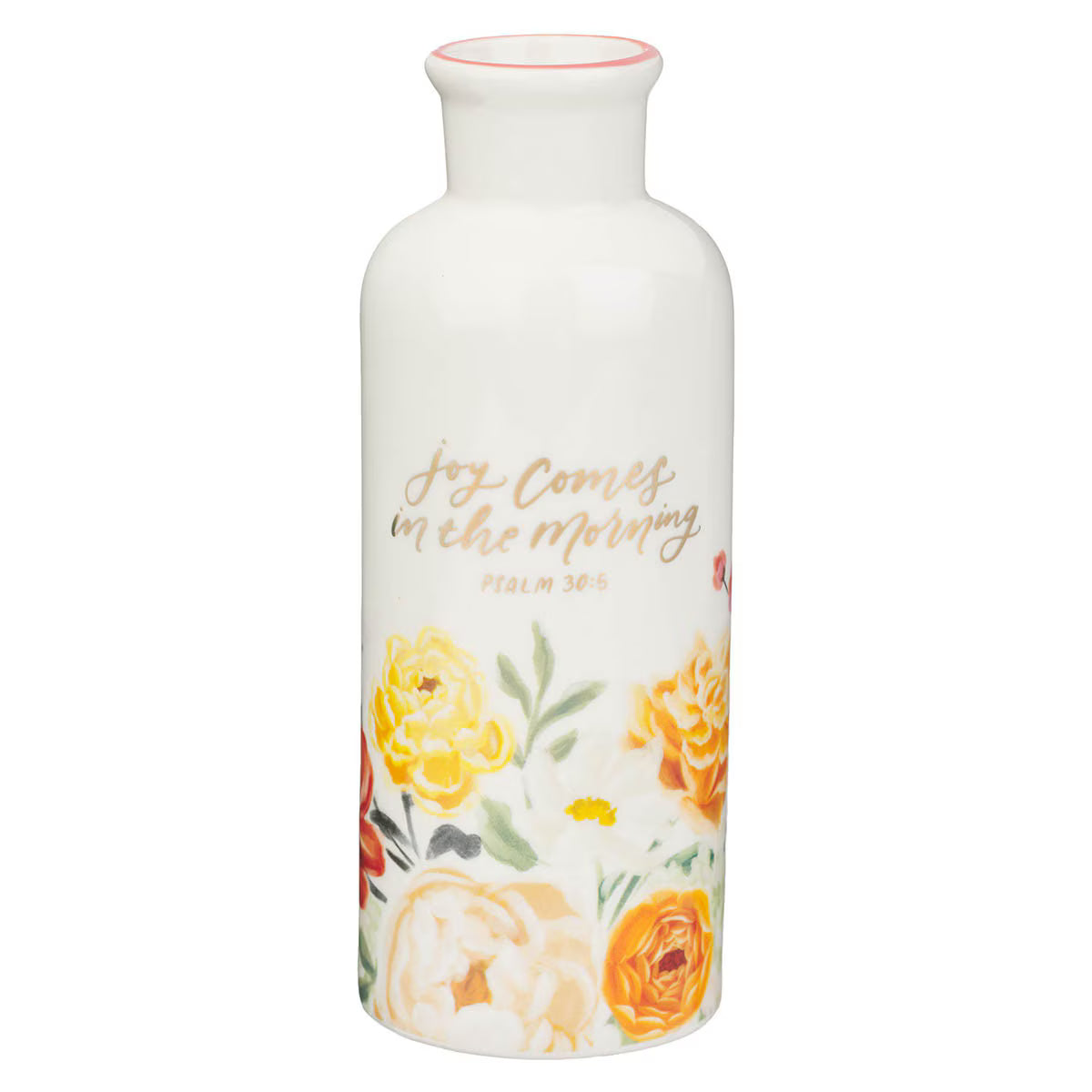 CAG HK031 TABLE VASE JOY COMES IN THE MORNING PS.30:5