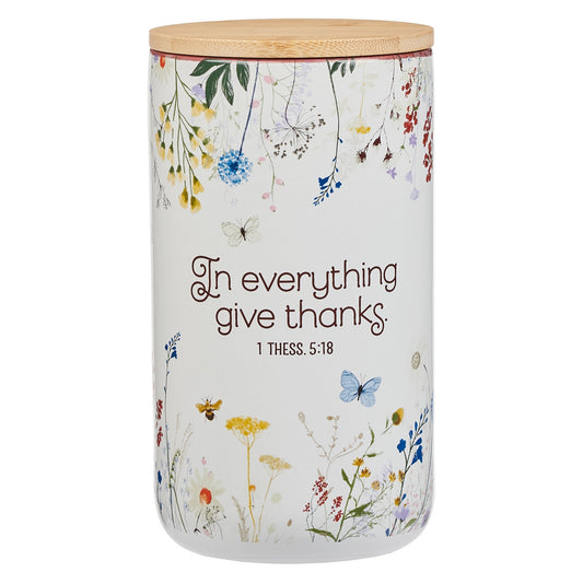 CAG JAR012 GRATITUDE JAR W/ CARDS CERAMIC IN EVER