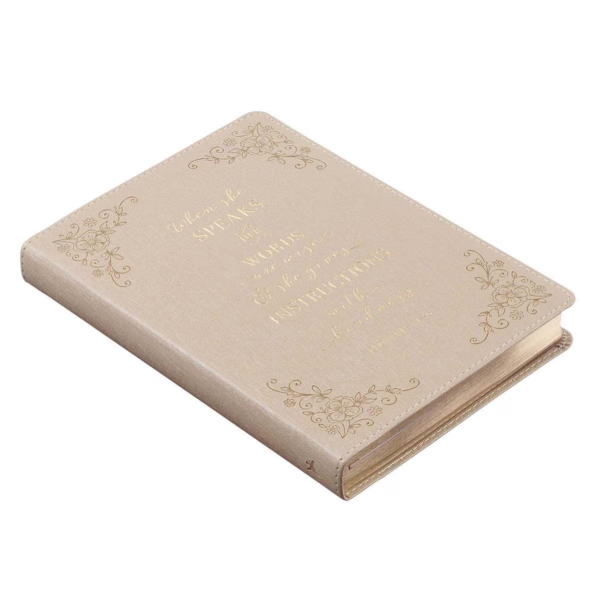 CAG JL491 JOURNAL CLASSIC TAUPE WHEN SHE SPEAKS PROV. 31:26