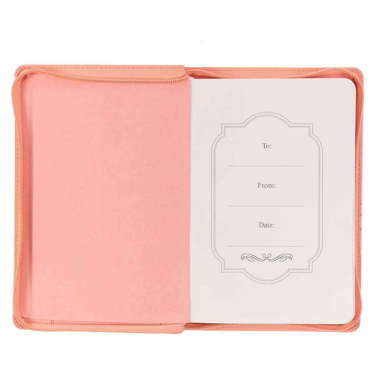 CAG JL685 JOURNAL CLASSIC ZIP PINK HIS MERCY NEVER FAILS