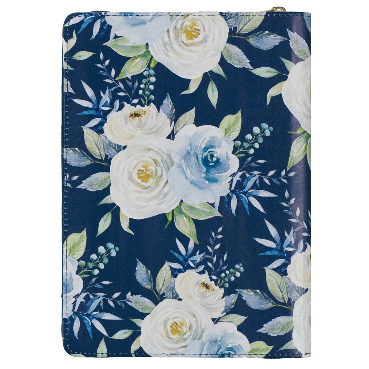 CAG JL723 JOURNAL CLASSIC ZIP BLUE FLORAL STRENGTH & DIGNITY PROV. 31:25