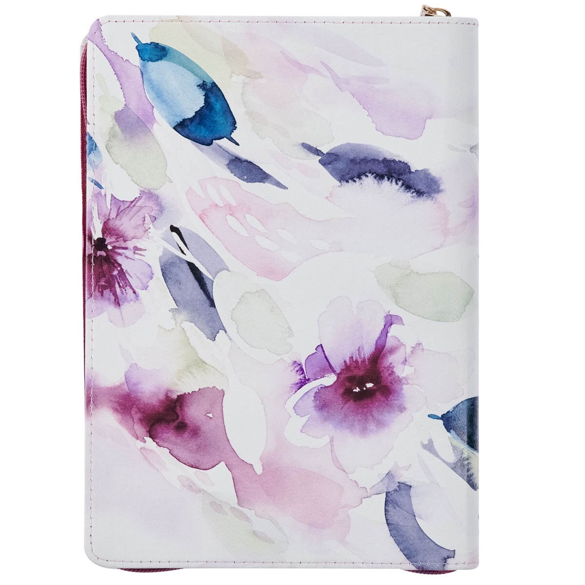 CAG JL725 JOURNAL CLASSIC ZIP PURPLE FLORAL TRUST IN THE LORD PROV. 3:5