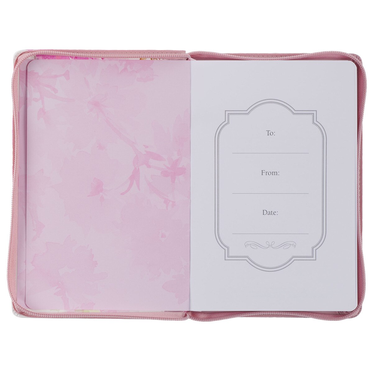 CAG JL727 JOURNAL CLASSIC ZIP PINK MY GRACE 2 COR. 12:9