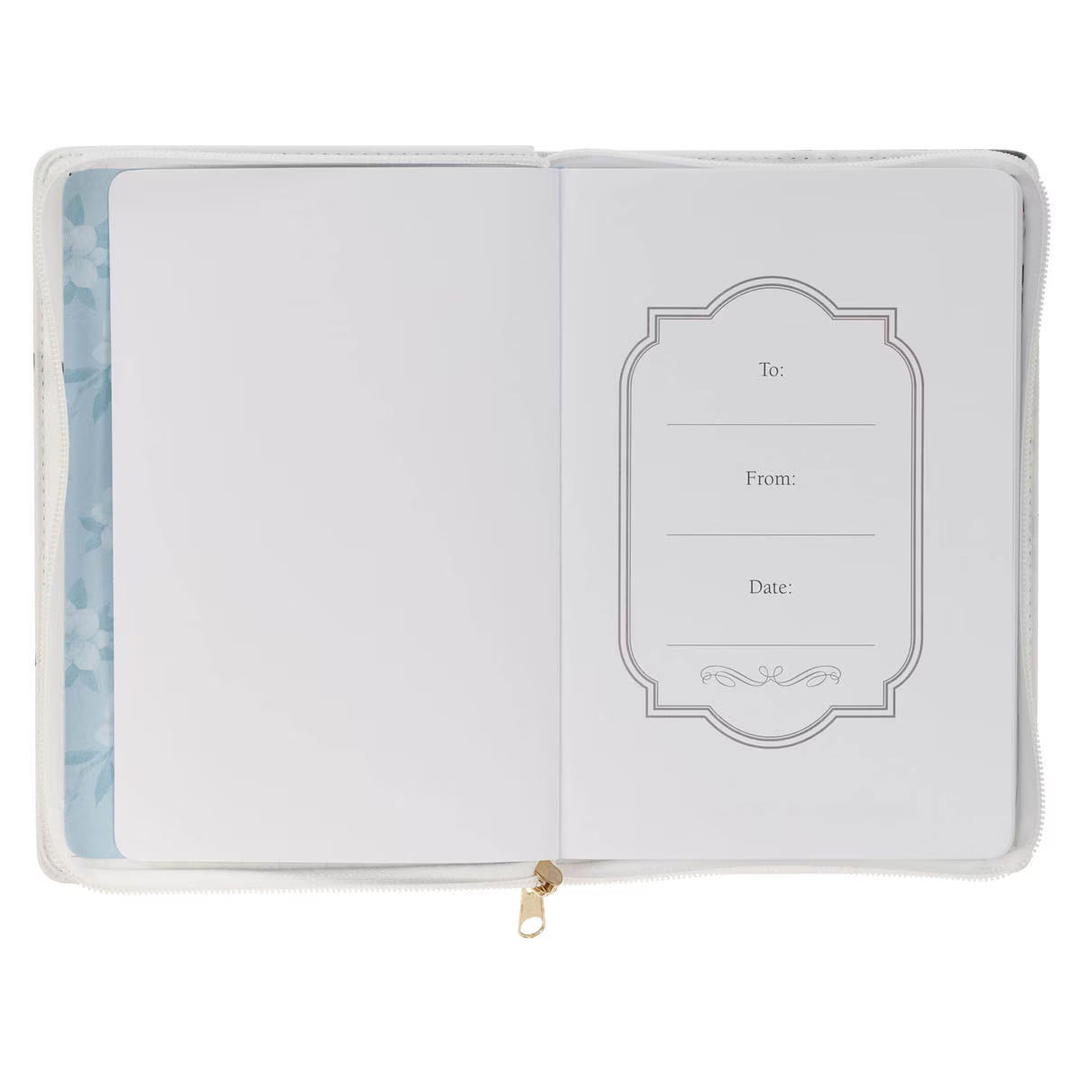 CAG JL800 JOURNAL  CLASSIC  ZIP  WHITE  STRENGTH  & DIGNITY PROV. 31:25