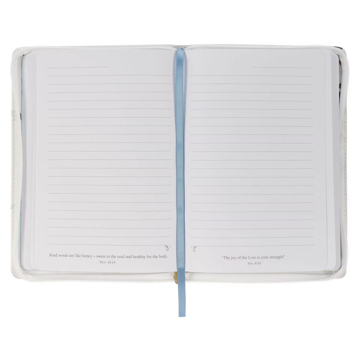 CAG JL800 JOURNAL  CLASSIC  ZIP  WHITE  STRENGTH  & DIGNITY PROV. 31:25