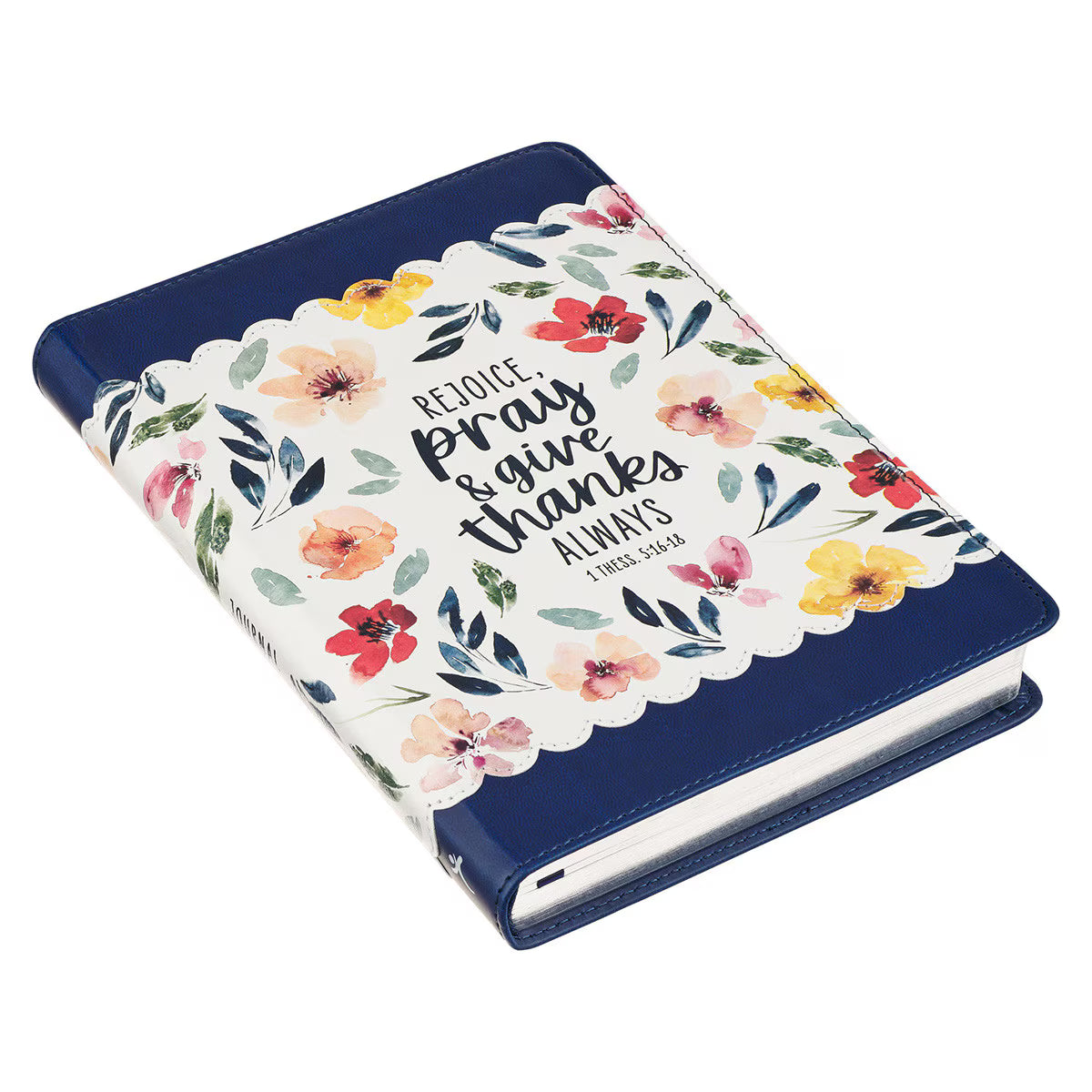 CAG JL848 JOURNAL  CLASSIC  FLORAL  REJOICE,  ALWAYS  1 THESS. 5:16-18