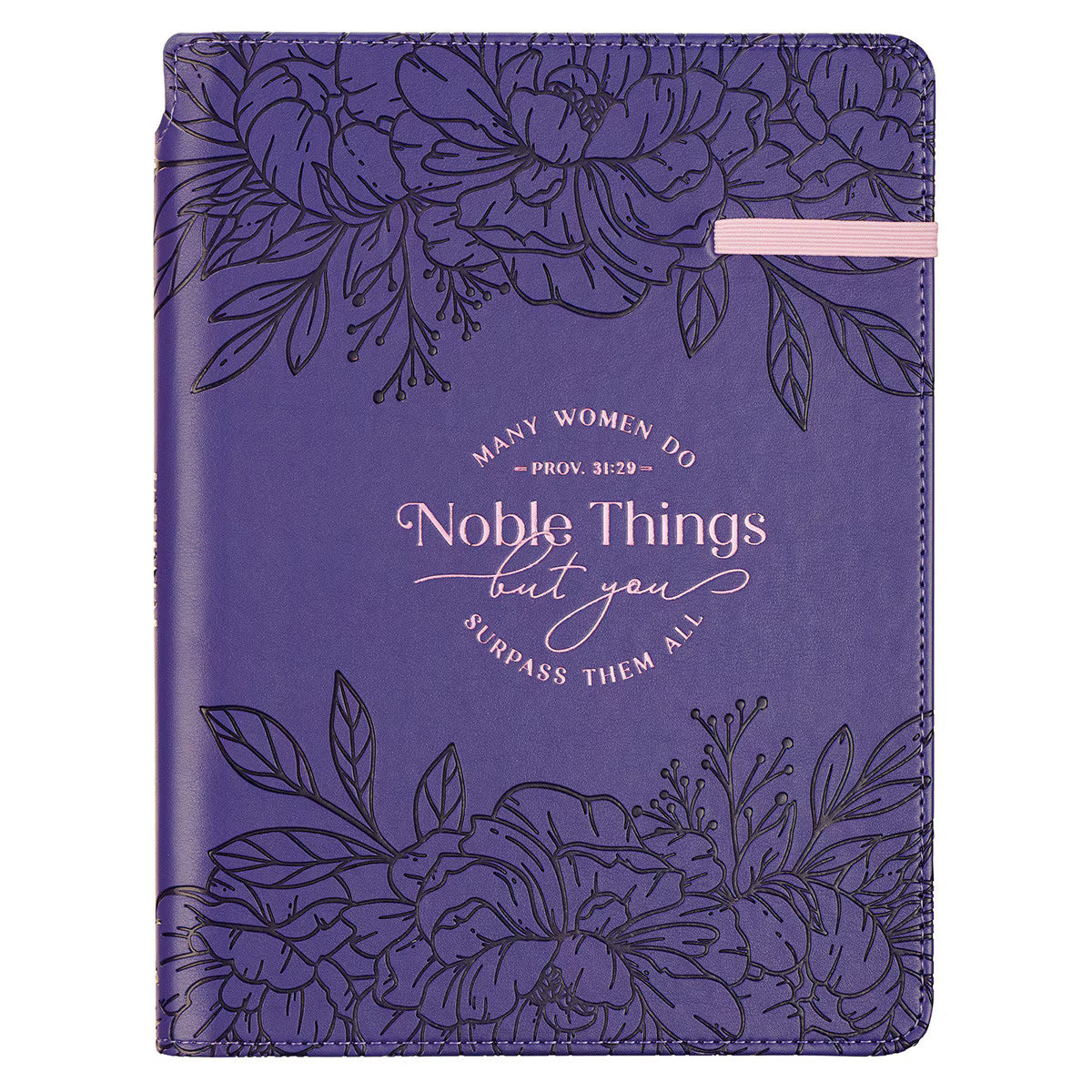 CAG JL855 JOURNAL  CLASSIC  W/ELASTIC  &  PEN  HOLDER NOBLE THINGS PROV. 31:29