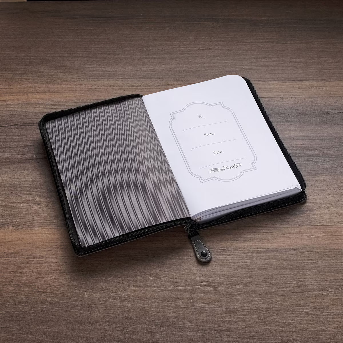 CAG JL859 JOURNAL  CLASSIC  ZIP  BLACK  I  KNOW  THE PLANS JER. 29:11