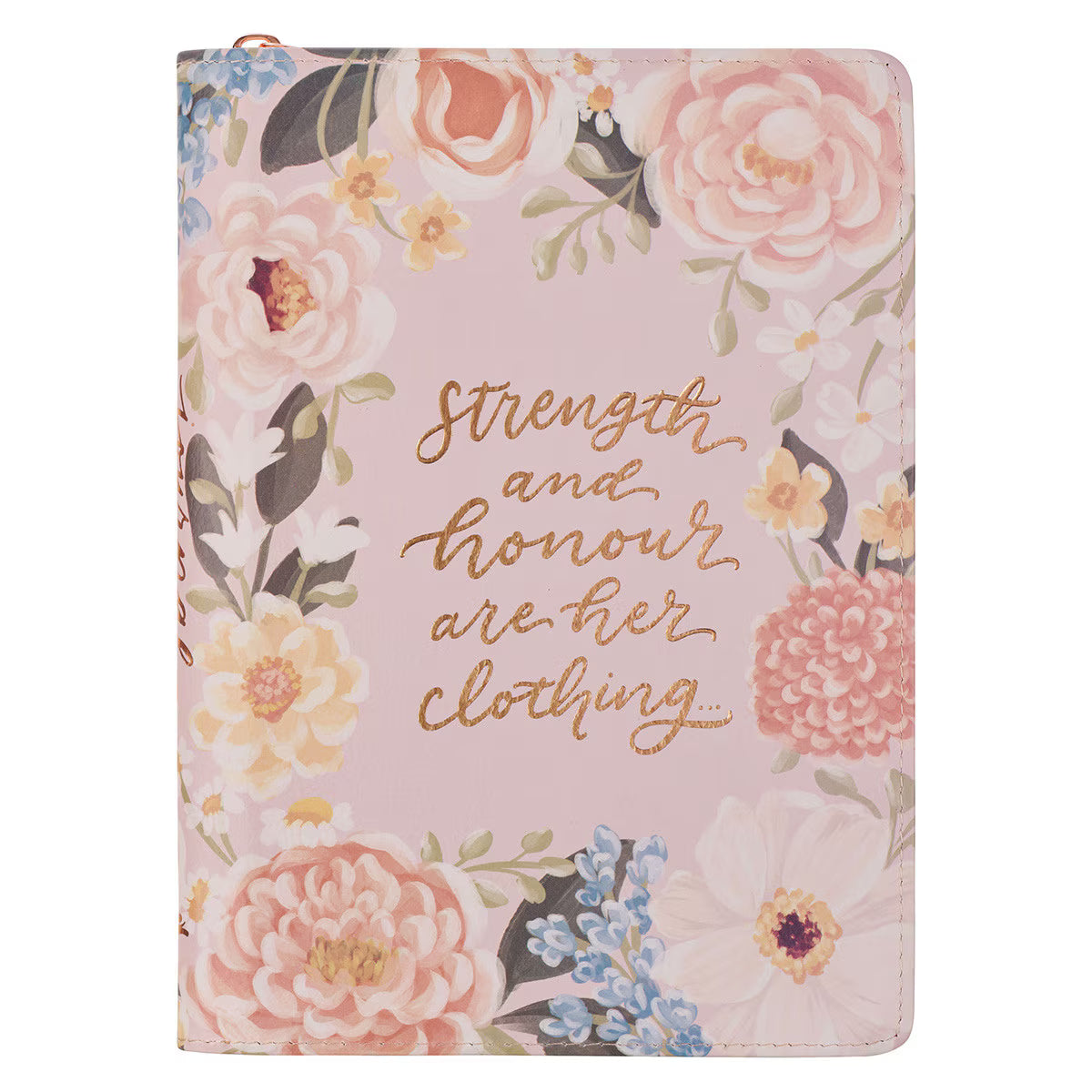 CAG JL875 JOURNAL  CLASSIC  ZIP  PINK  STRENGTH  & DIGNITY PROV. 31:25