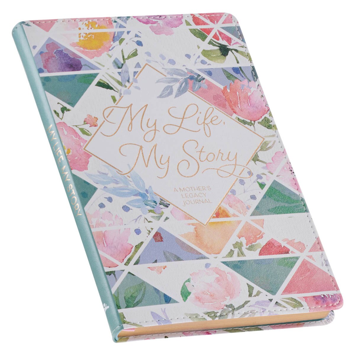 CAG JLP032 PROMPTED FAUX LEATHER MOTHER'S LEGACY JOURNAL MULTICOLORED MY LIFE MY STORY