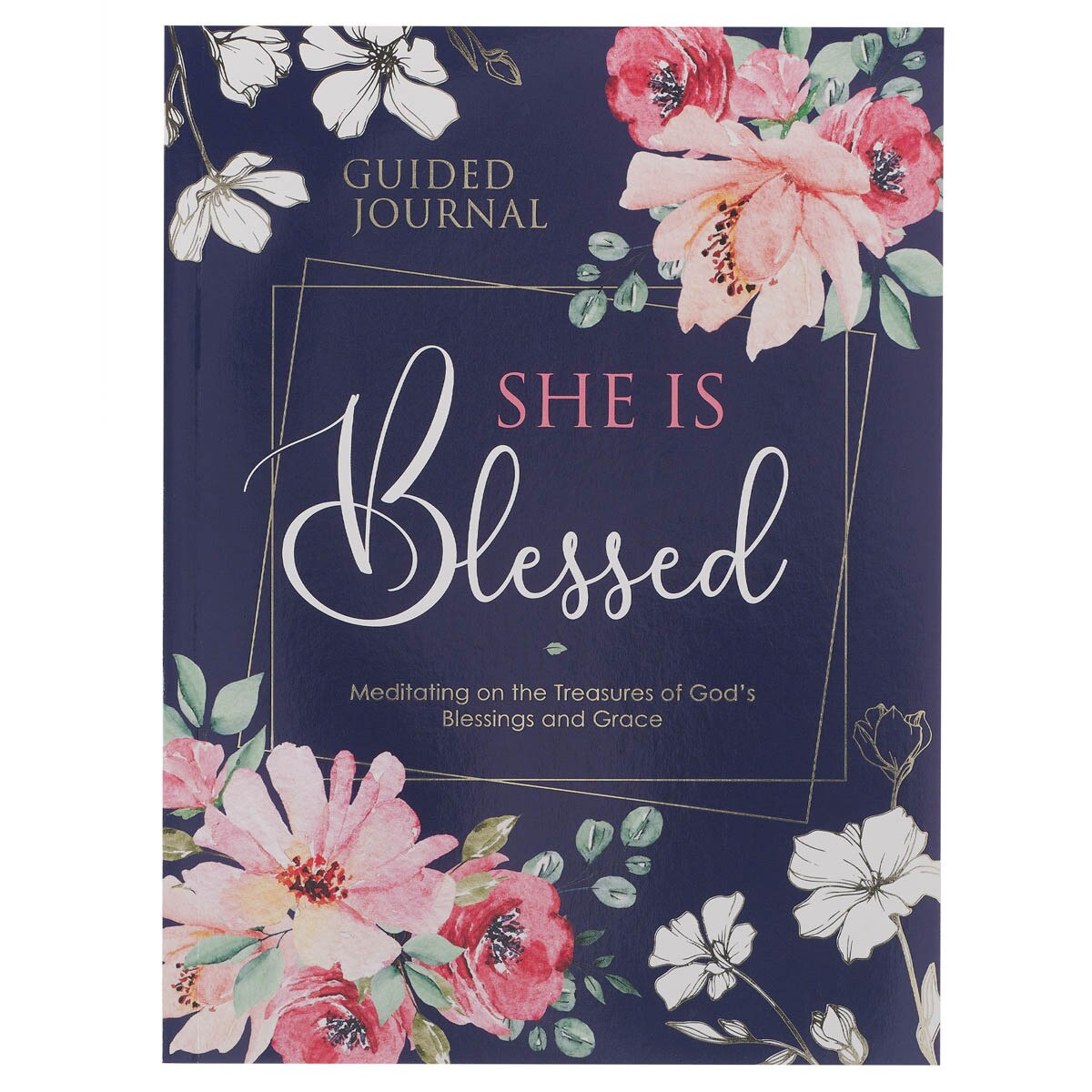 CAG JLP046 PROMPTED   JOURNAL   SHE   IS   BLESSED SOFTCOVER