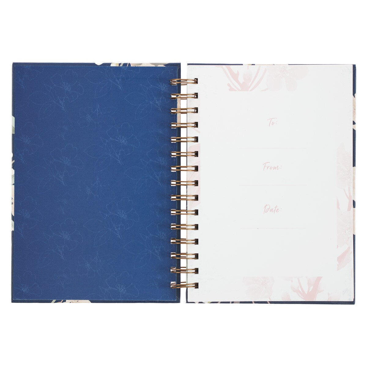 CAG JLW088 JOURNAL SPIRAL-BOUND LARGE NAVY IT IS WELL WITH MY SOUL