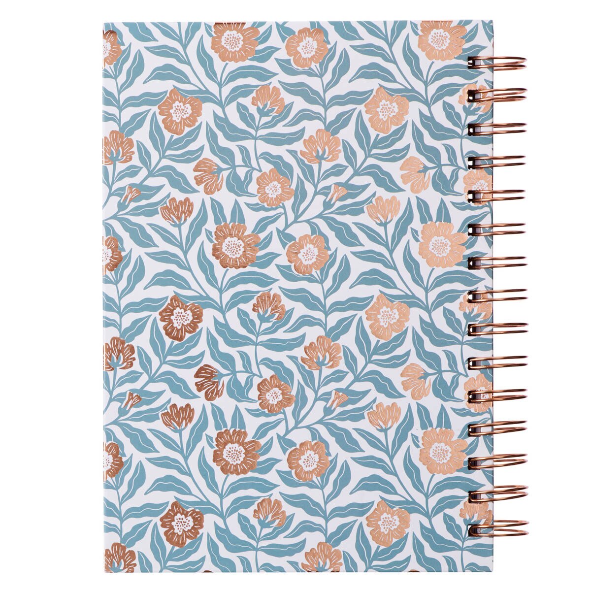 CAG JLW133 JOURNAL SPIRAL-BOUND WHITE/TEAL/GOLD MY GRACE 2 COR. 12:9