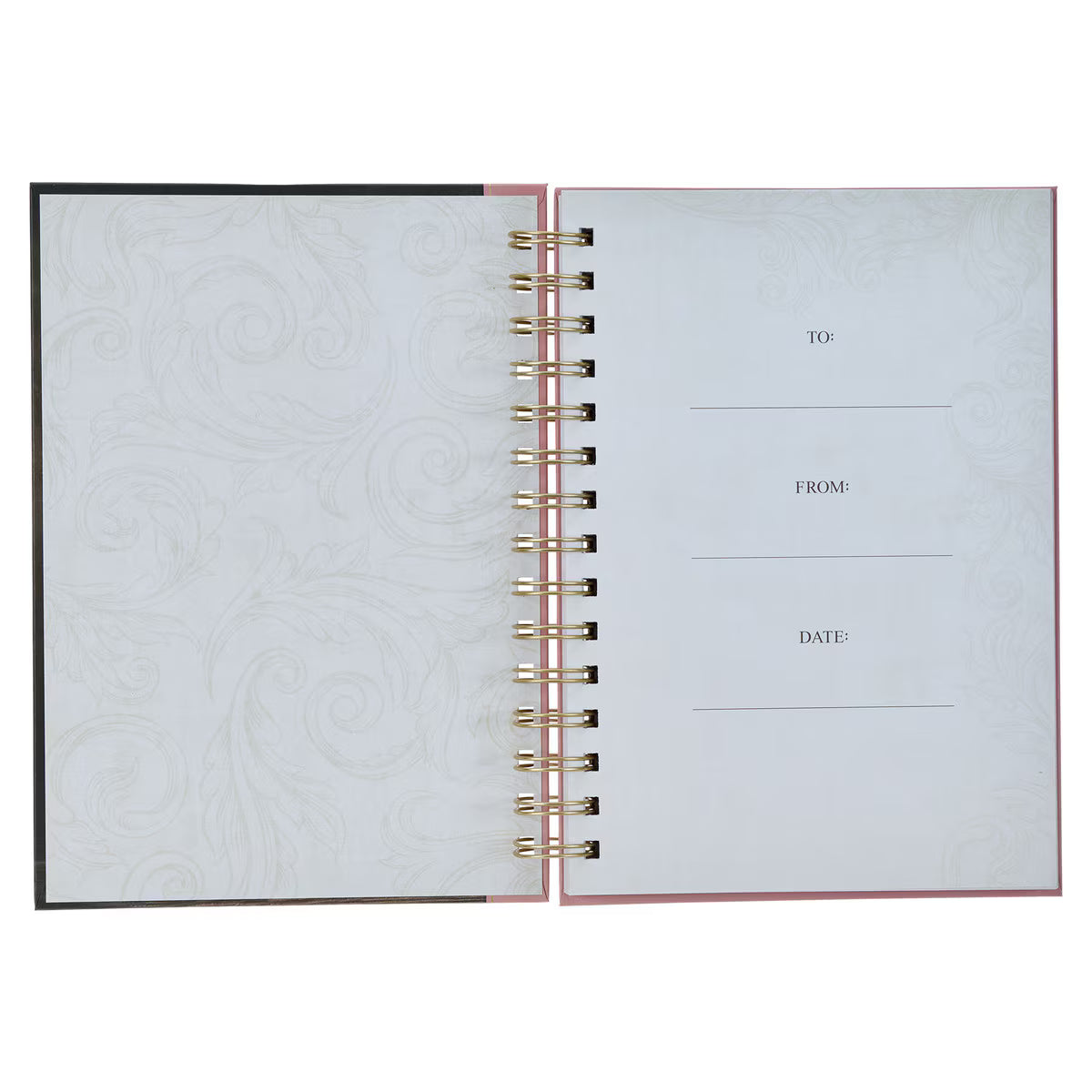 CAG JLW150 JOURNAL    SPIRAL-BOUND    PINK    FLORAL EVERYTHING THROUGH CHRIST PHIL. 4:13