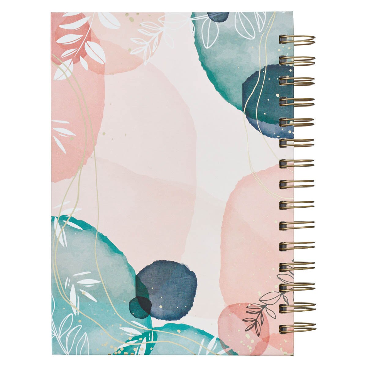 CAG JLW168 JOURNAL   SPIRAL-BOUND   WHITE   ABSTRACT/ LEAVES PLANS JER. 29:11