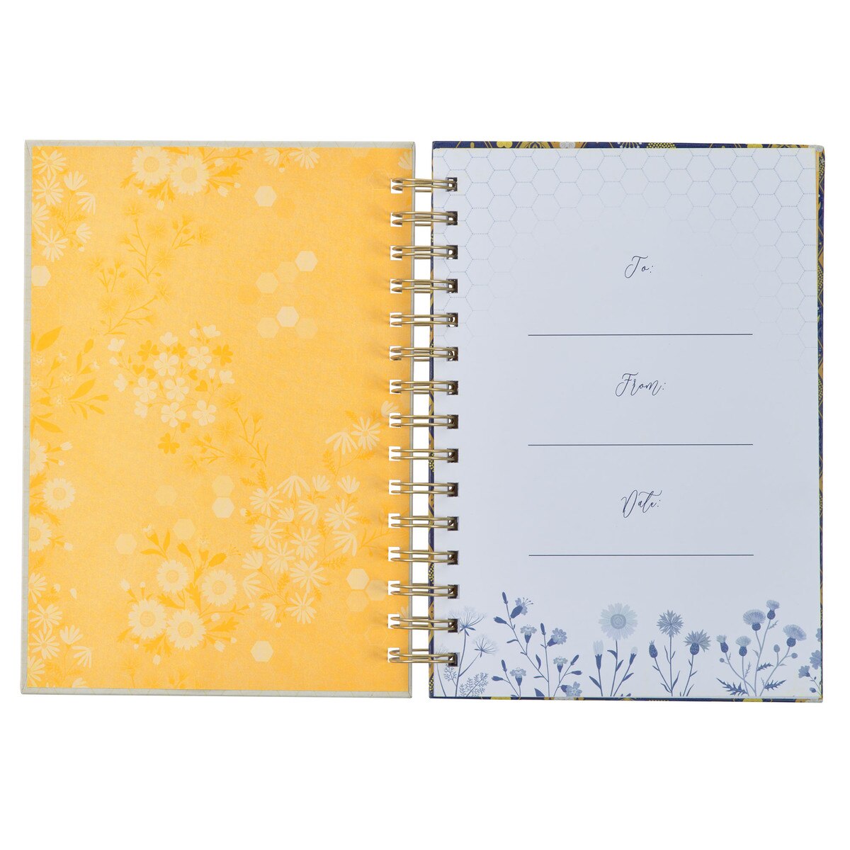 CAG JLW175 JOURNAL  SPIRAL-BOUND  NAVY  KIND  WORDS PROV. 16:24