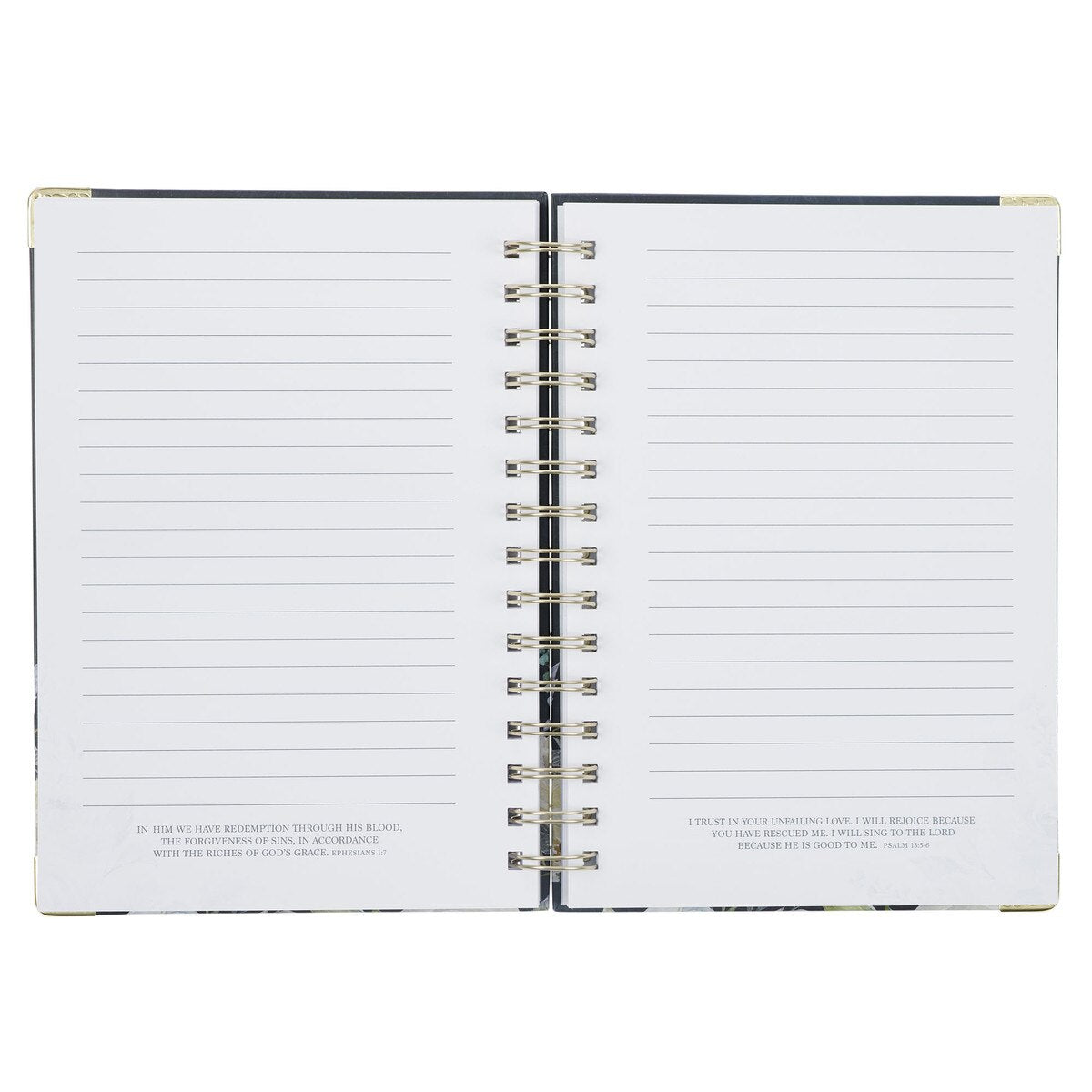 CAG JLW179 JOURNAL SPIRAL-BOUND BLUE FLORAL STRENGTH & DIGNITY PROV. 31:25