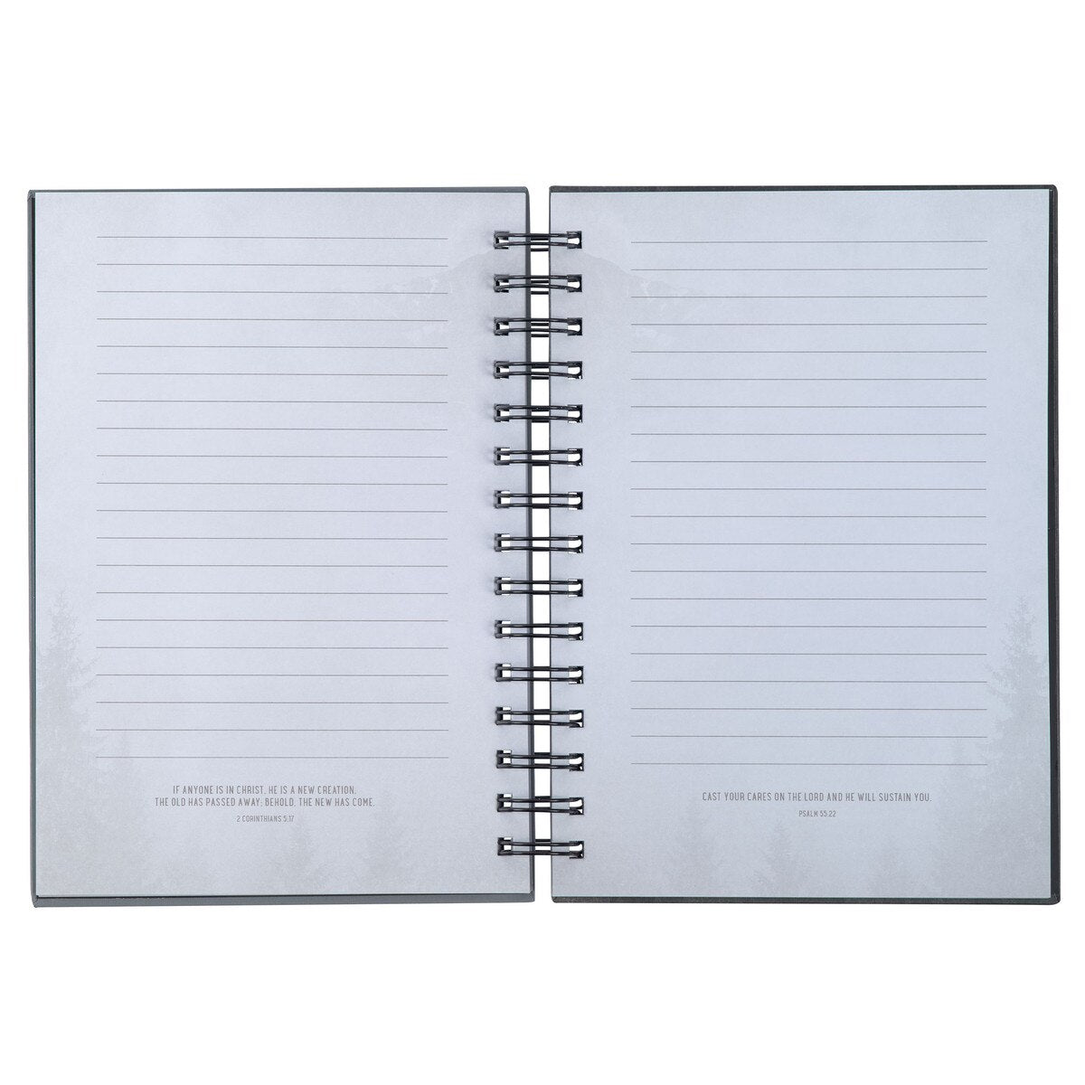 CAG JLW184 JOURNAL  SPIRAL-BOUND  GRAY  STAND  FIRM  1 COR. 16:13