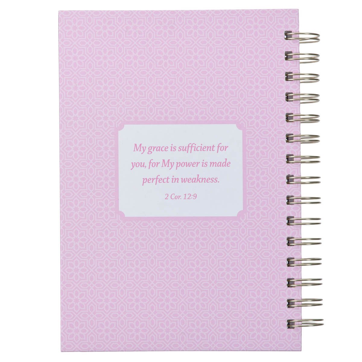 CAG JLW188 JOURNAL  SPIRAL-BOUND  PINK  MY  GRACE  2 COR. 12:9