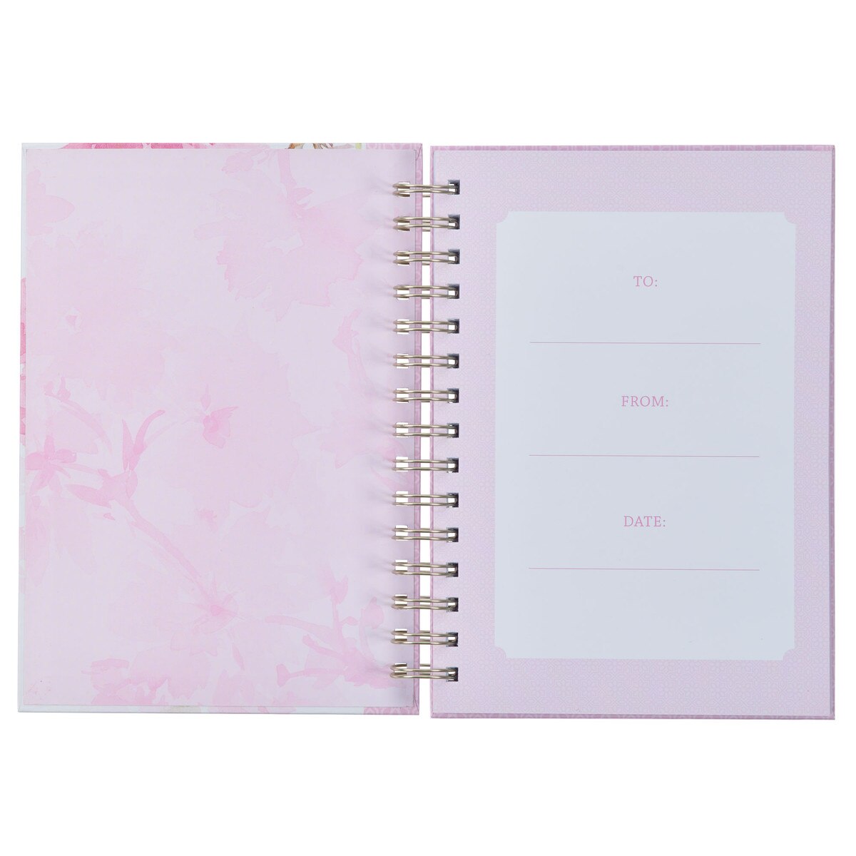 CAG JLW188 JOURNAL  SPIRAL-BOUND  PINK  MY  GRACE  2 COR. 12:9
