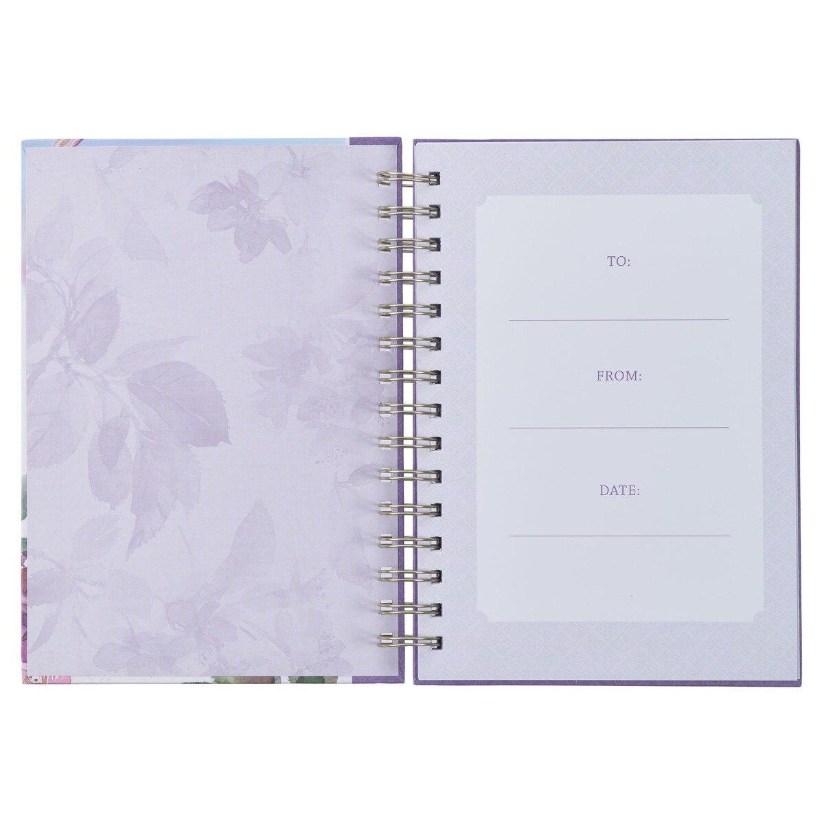 CAG JLW189 JOURNAL SPIRAL-BOUND PURPLE STRENGTH AND DIGNITY PROV. 31:25
