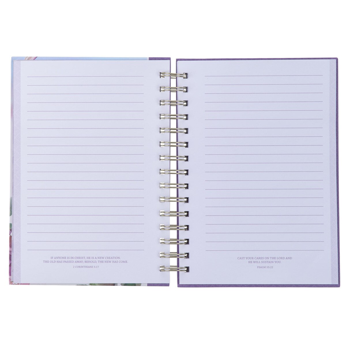 CAG JLW189 JOURNAL SPIRAL-BOUND PURPLE STRENGTH AND DIGNITY PROV. 31:25