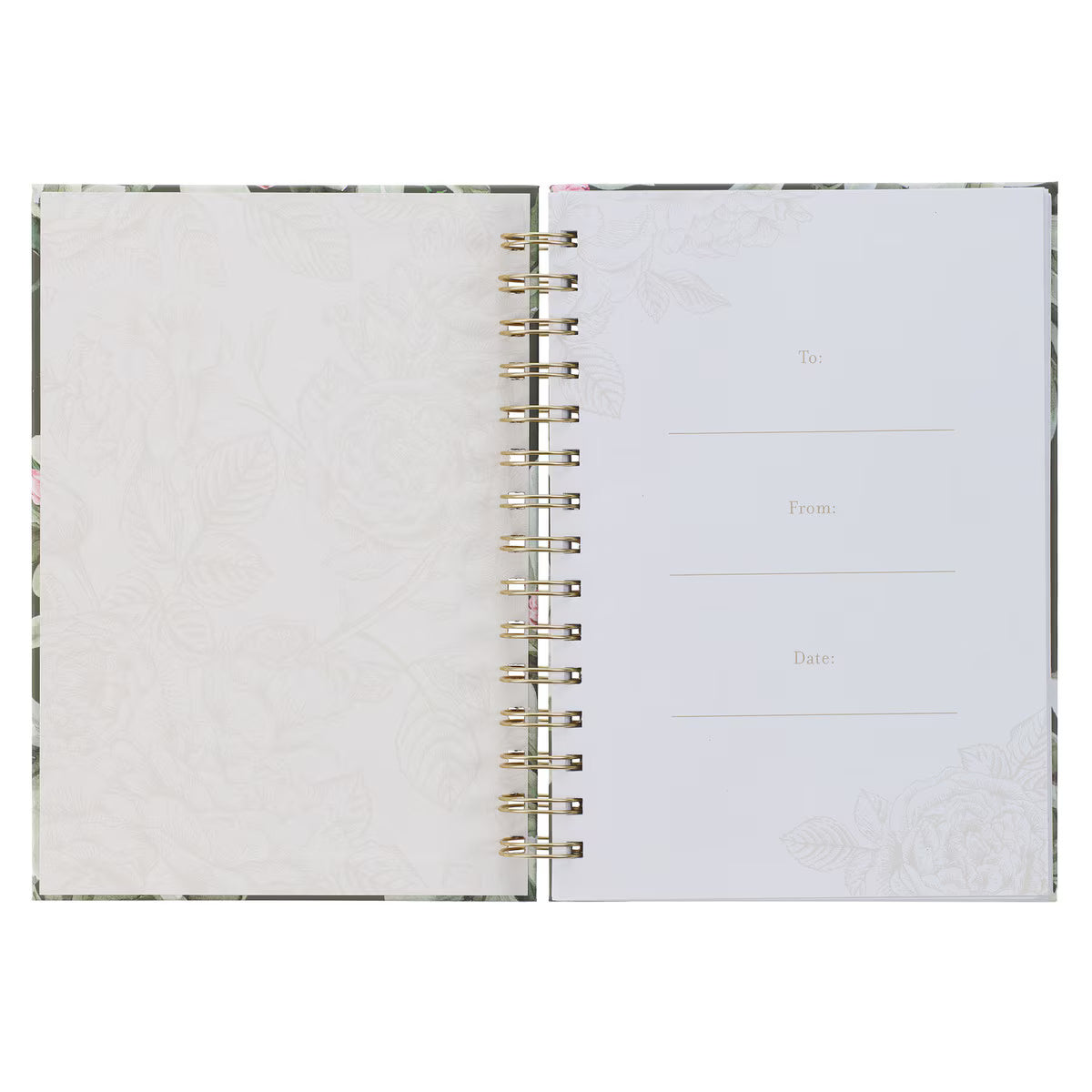 CAG JLW190 JOURNAL  SPIRAL-BOUND  GREEN  EVERYTHING BEAUTIFUL ECC. 3:11