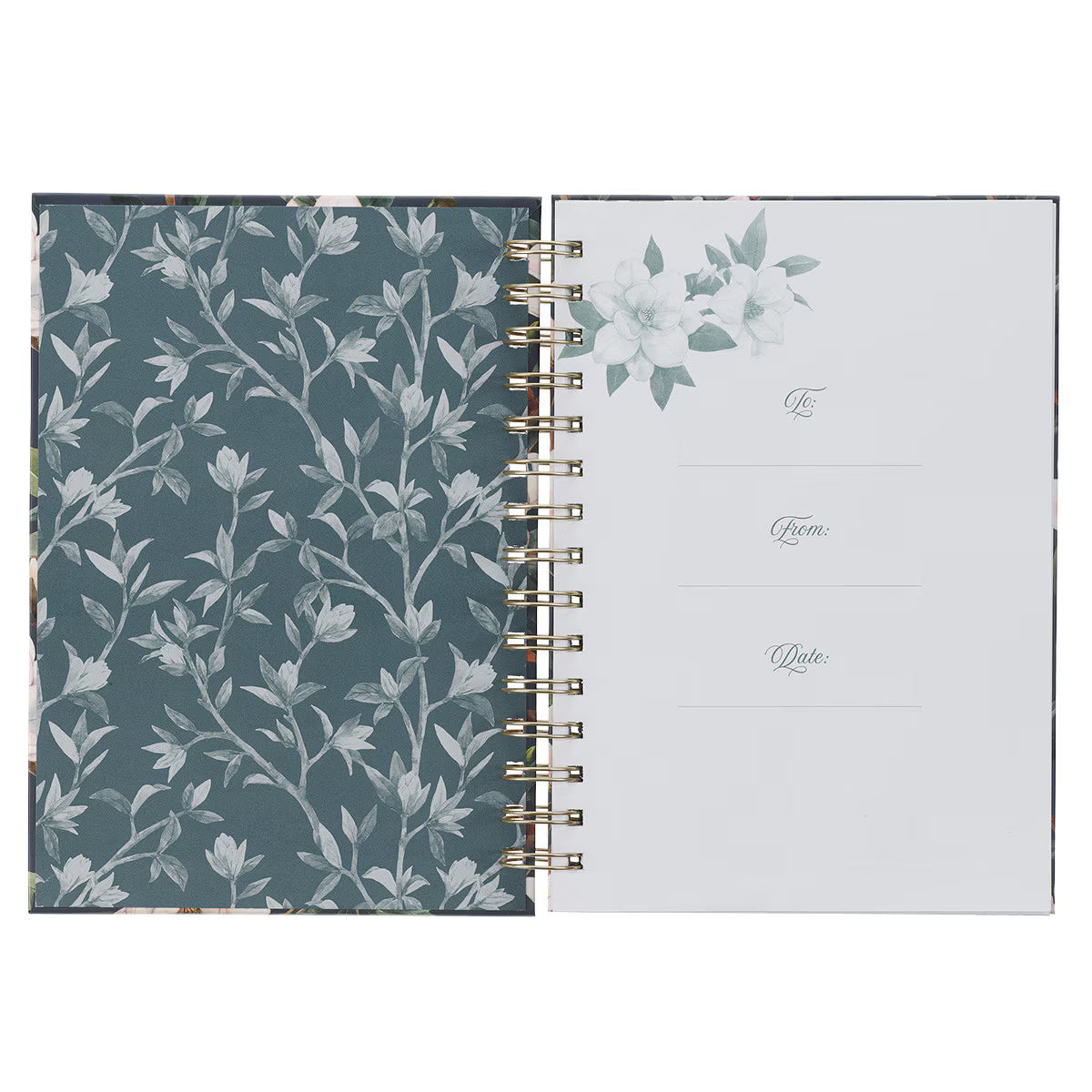 CAG JLW192 JOURNAL  SPIRAL-BOUND  TEAL  STRENGTH  & DIGNITY PROV. 31:25