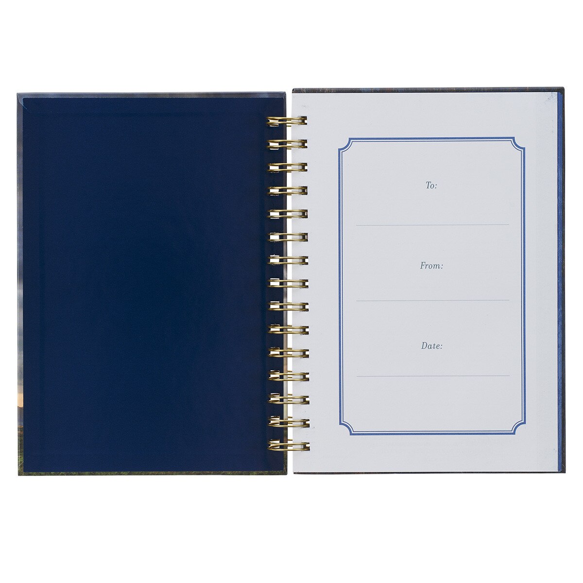 CAG JLW194 JOURNAL  SPIRAL-BOUND  BLUE  BE  STRONG  IN THE LORD EPH. 6:10