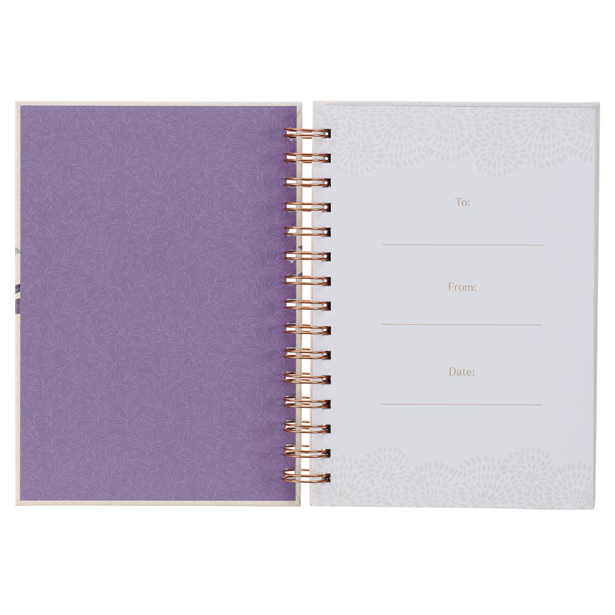 CAG JLW196 JOURNAL SPIRAL-BOUND IVORY LOVE IS PATIENT LOVE IS KIND