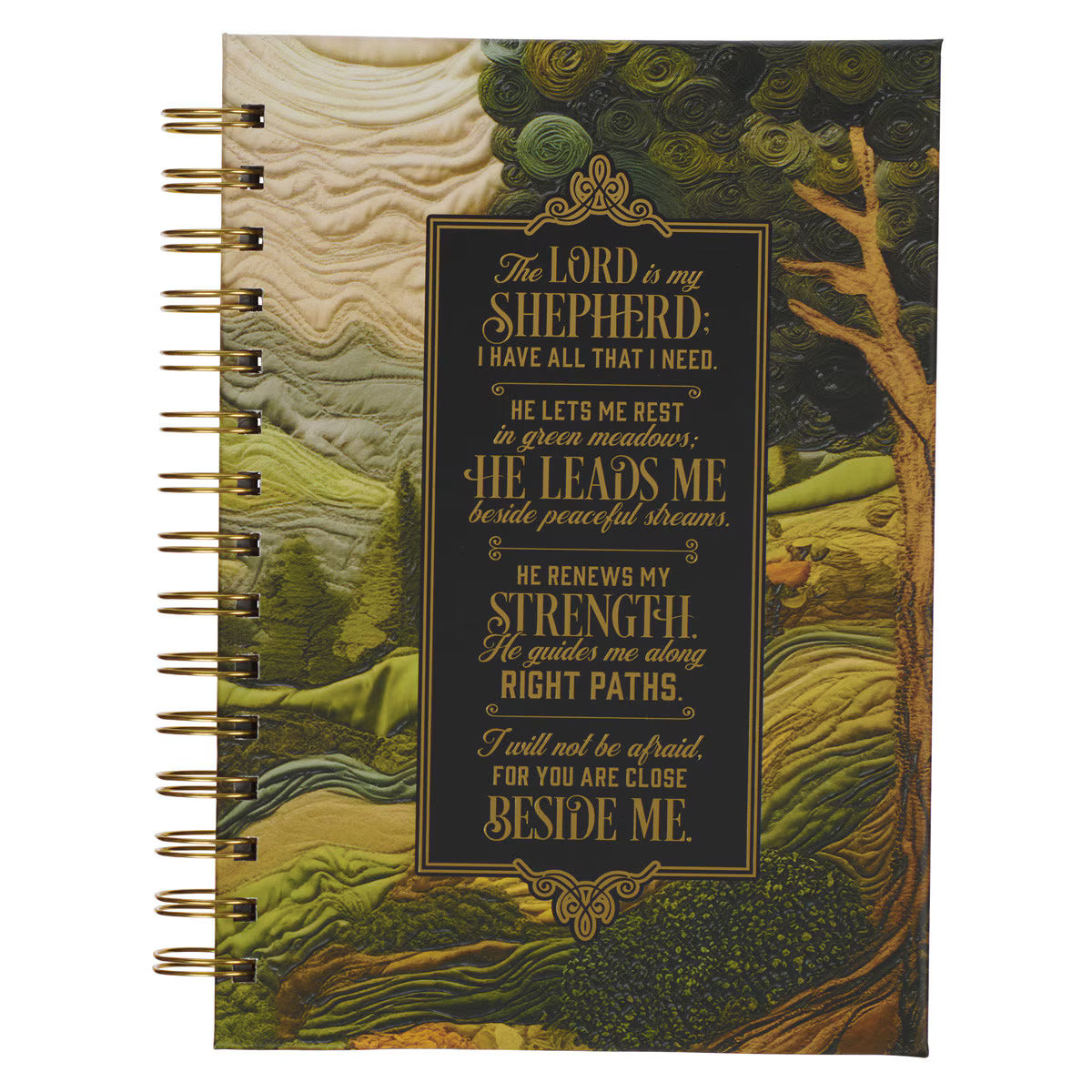CAG JLW207 JOURNAL SPIRAL-BOUND TAPESTRY THE LORD IS MY SHEPHERD PS. 23