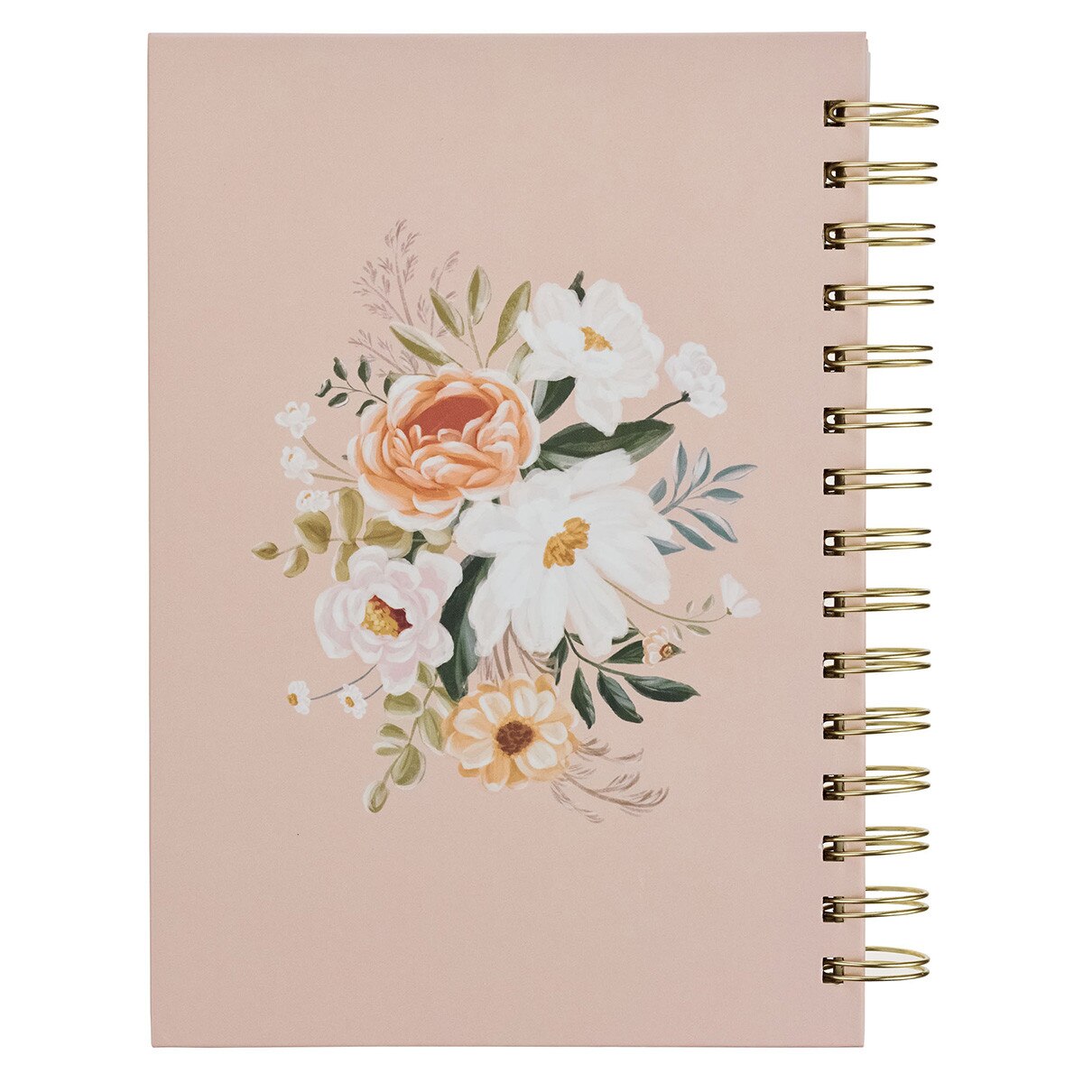 CAG JLW233 JOURNAL  SPIRAL-BOUND  BEIGE  FLORAL  GOOD WORK IN YOU PHIL. 1:6